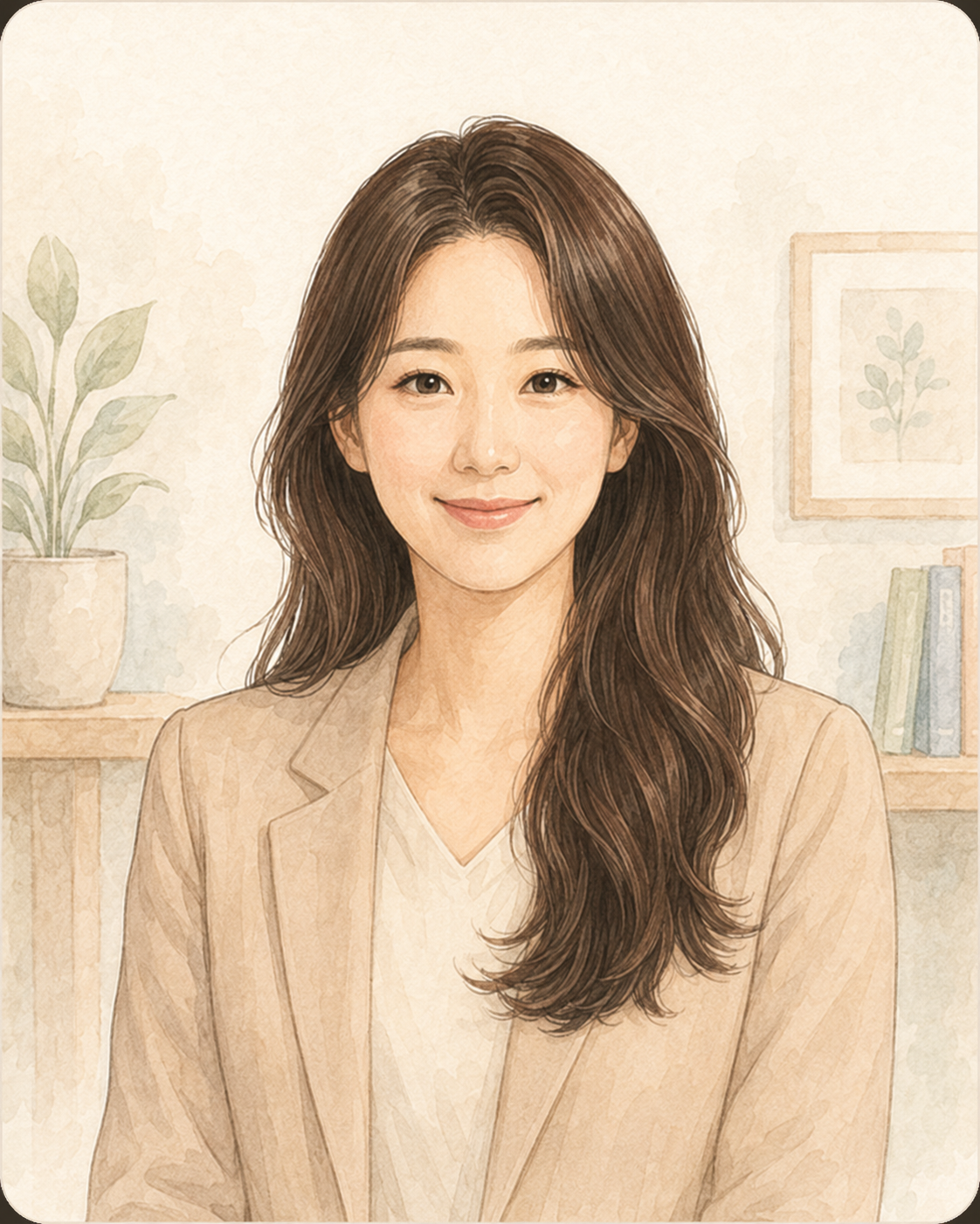김혜진 상담사 일러스트 프로필