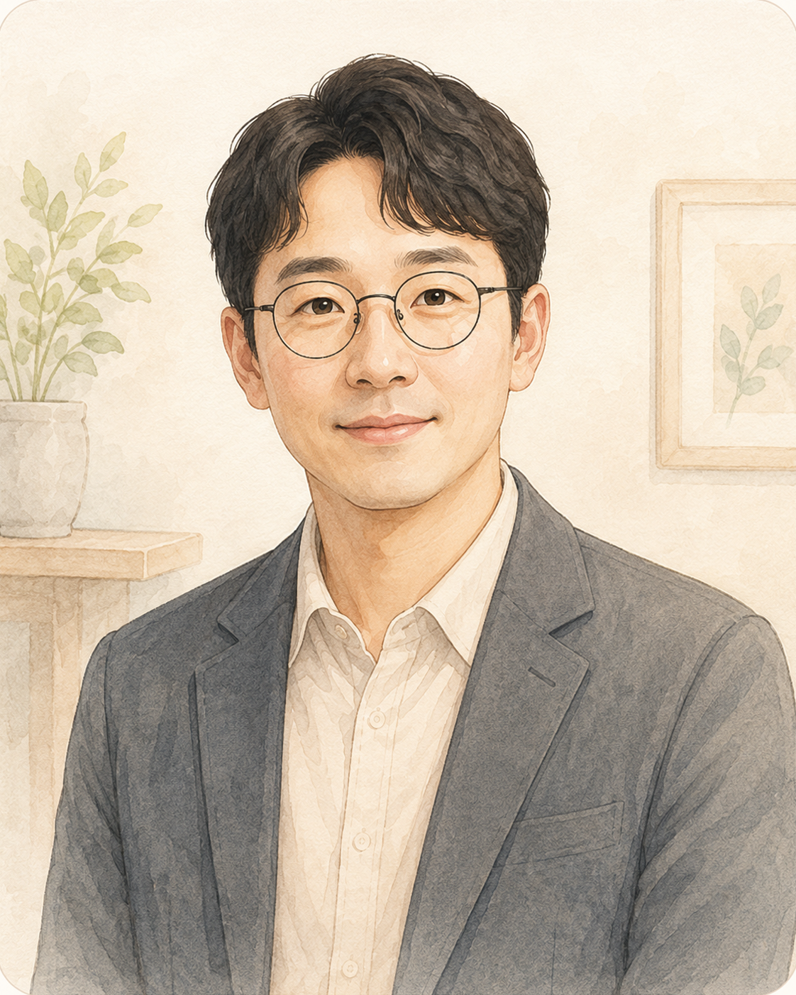 김석준 상담사 일러스트 프로필