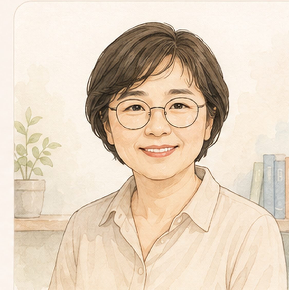 우정원 상담사 일러스트 프로필